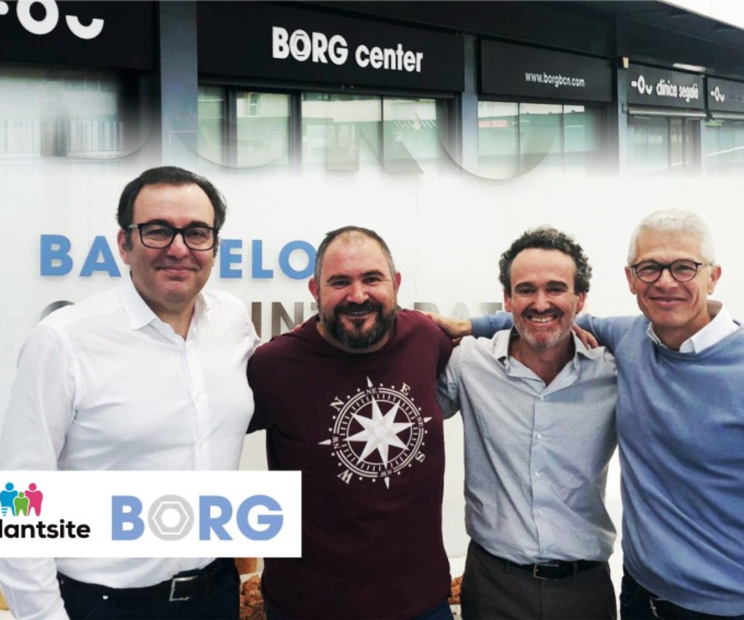 El Dr Francisco Carrero posa junto a los expertos en Portocolo BOPT Dr Xavier Vela, Dr Xavier Rodríguez y Javier Pérez